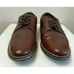 EUC Express Brown Men’s Dress Shoes Size 8 Oxford Style
